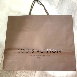 2/$20 Louis Vuitton Brown Paper Shopping Bag